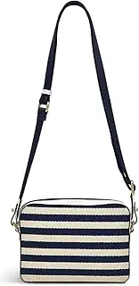 [RADLEY] London Womens Ladies - Cromer Way - Stripe - Mini Zip Around Crossbody in Ink Navy Blue and Cream, Ink