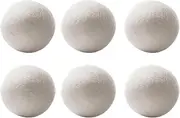 Wool Drying Balls - Softener Wool Drying Balls in Natural | 6pcs Reusable Drying Balls | Dryer Balls | Static Reducer & | Balls