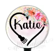 Sonographer Retractable Badge Holder, Ultrasound Tech Badge Reel GG5226
