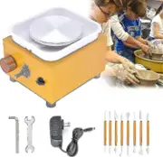 Unbrand Mini Pottery Wheel, Electric Pottery Machine 2000rpm Ceramic Wheel Machine Turntable Diy Clay Tool With Removable Abs Basin, 10cm Pottery P...