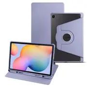 For Samsung Galaxy Tab S6 Lite / S6 Lite (2022) Anti-Drop Tablet Case 360-Degree Rotating Stand PU Leather Acrylic Cover