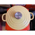 法國LE CREUSET 含羞草黃18CM深鍋 全新 此商品只接受郵局貨到付款