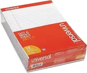 Universal 20630 Perforated Edge Writing Pad, Legal Ruled, Letter, White, 50 Sheet, Dozen