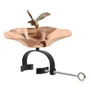 ACHLA Hummingbird Birdbath/Over Railing Bracket, Polished/Black - HBBB-01-OR2