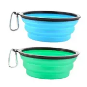 Large Collapsible Dog Bowls, 34oz Travel Water Food Bowls Portable Foldable