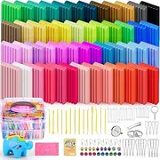 Polymer Clay 50 Colors, Modeling Clay for Kids DIY Starter Kits, Oven Bake Model Clay, Non-Toxic, Non-Sticky, Ideal for Children and Artists (50 Colors)