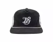 18Red BOBBY Rope Hat Black White Trucker Snapback Adjustable OSFA Golf