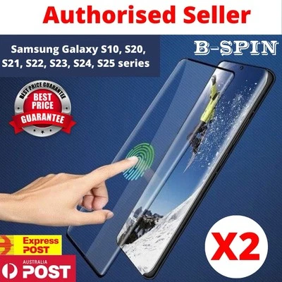 Samsung Galaxy S25 S24 S23 S22 S21 Ultra + FE 5G Tempered Glass Screen Protector