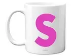Personalised Alphabet Pink Initial Mug S Mug Gifts Mothers Day Birthday Gift Mum