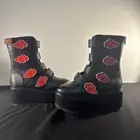 Naruto black platform boots red cloud YRU karma akatsuki 7M