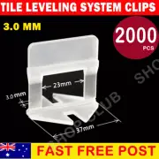 2000pcs Tile leveling System Clips Levelling Spacer Tiling Tool Wall Floor 3mm