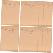 HORIALENCE Document File Organizer Paper Envelope String Tie Paper Folder Organizer for School Business