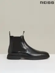 Reiss Black Jagger Boots (AY4963) | $440
