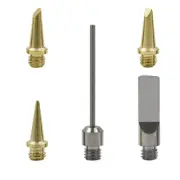 Soldering Iron Tip Kit Torch Pen Replaceable Tool Silver Copper Gas Head Welding