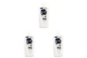 3PK Sunsilk 700ml Hair Scalp Bath Shampoo Summer Care w Coconut Oil & Hibiscus