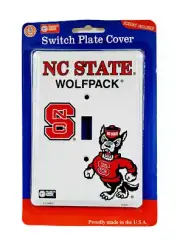 Officially Licensed North Carolina Wolfpack Single Switch Plate Cover Light