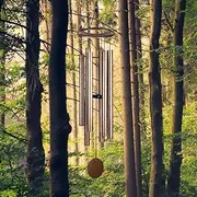 HOHIYA Large Wind Chimes Deep Tone Outdoor Outside Metal Windchimes 50 inch Copper Vein 1pcs