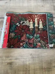 Vintage Christmas Tapestry Table Runner