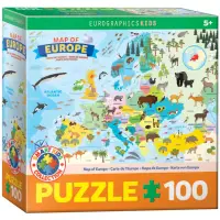 在飛比找momo購物網優惠-【Eurographics puzzles】兒童拼圖 歐洲地