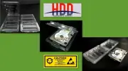 Server 3.5" Hard Disk Drive Shipping Container Clam Shells - Lot of 3 10 30 100