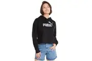 Puma Essentials+ Cropped Metallic Hoodie Womens