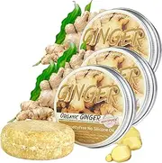 3PCS Organic Ginger Hair Regrowth Shampoo Bar, Ginger Soap for Hair Growth, Anti Hair Loss Ginger Shampoo Soap, Mumnatural Ginger Shampoo Bar Conditioner for Thinning Hair (Ginger)