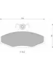 Bosch Brake Pad Rear Set fits Holden Commodore 5.0 VC V8 (DB1086BL)