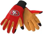 FOCO San Francisco 49ers Color Texting Gloves, Red