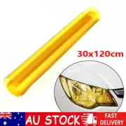30*120cm Car Van Wrap Sheet Yellow Tint Film Fog Tail Light Headlight Tinting