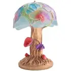 Stained Plant Series Table Lamp Bedroom Bedside Mushroom Retro Table3340