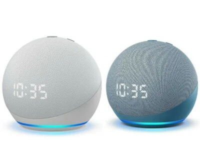New Echo Dot with CLOCK Alexa Smart speaker All Colors + Ships ASAP