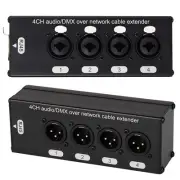 1Pair 4-Channel 3-Pin XLR or 6.3Mm Audio and over Cable Extender,DMX512 2139