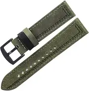 [NFGEGPKPHA] Watch Bands Bracelet Quick Release Green Brown Black For Men Watch Leather Strap 20mm 22mm Leather Vintage