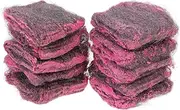 Ipetboom 10Pack Stainless Steel Wool Scrubbers Heavy Duty Scouring Pads for Kitchen and Bathroom Cleaning Durable Utensil Cleaning Sponges and Reusable Steel Wool