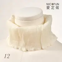 在飛比找momo購物網優惠-【NicoFun 愛定做】木質系17 米杏白柳葉絲 百搭圍脖