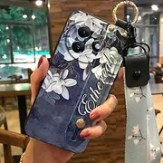 Phone Case Compatible with Itel S24/S667LN, Soft case Fashion Design Dirt-Resistant Protective Silicone Flower Ring Back Cover Anti-Knock