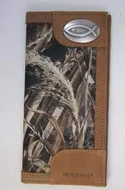 ZEP-PRO Ichthys Christian Fish REALTREE MAX-5 Camo WALLET BURLAP GIFT BAG