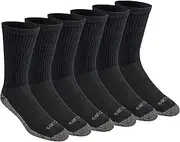 [Dickies] Men's Dri-tech Original Moisture Control Crew Socks, Available in M-XXL (6, 12, 18 Pairs)