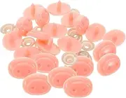 ERINGOGO 30 Sets Piggy Nose Accessories Pig Nose for Doll Crafts Making Pig Nose Pig Nose Kit Pig Nose for Pig Toy Pig Nose for DIY Animal Doll Pig Nose DIY Pig Nose Crafts Plastic Pink