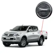 Fit Mitsubishi L200 2016 2019 Chrome Fuel TANK DOOR Hood Cover