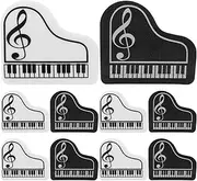 COHEALI Musical Erasers 10pcs Small Piano Shaped Erasers Note Reward Erasers Music Birthday Stationery Party Favors Easter Goody Bag Fillers