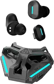 Edifier GX05 Wireless Gaming Earbuds with 2.4GHz+Bluetooth 5.3, HiFi In-Ear Earbuds with 15ms Low Latency Game Mode, Dual ENC Mic, IP54 Waterproof, Fast Charge for PC/Laptop/Mobile/PS5/Switch/VR Black