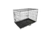 Paw Mate Wire Dog Cage Foldable Crate Kennel 30In With Tray Dog Cages