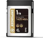 CHIPFANCIER CFexpress 2.0 Type B 968GB Memory Card Up to 1750MB/s Read 1420MB/s Write-Raw 8K Video Recording Compatible with Nikon D5/D6/Z7/Z9 Panasonic Canon EOS DJ for Photographers Gold