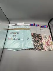 Lot Of 6 Pep Rally Jumbo Fabric Textbook Covers Cute / Girly / Floral / Pretty
