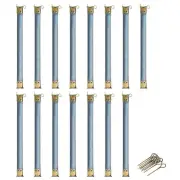 Metal Internal Flex Frames, 15Pcs 200mm Hinges Spring Clip Hook (Bronze)