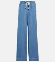 [Frame] Frame Cotton and linen drawstring pants AU 10 blue