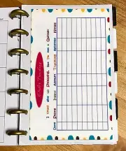 Shopping Order Tracker Dashboard Insert for use with MINI HAPPY Planner