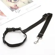 Pet Rope Pet Dog Car Safety Belt Adjustable Lead Leash Harness for Small Dogs Kitten Supplies Pet Accessories Puppy Seat Lead Leash Pet Traction Rope (Size : Black)