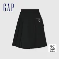 在飛比找蝦皮商城優惠-Gap 女裝 防潑水鬆緊運動褲裙-黑色(872458)